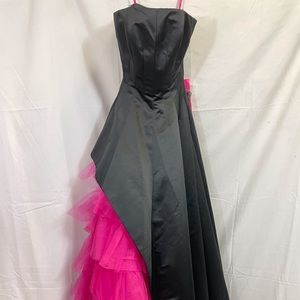 Betsey Johnson black top layer and hot pink tulle